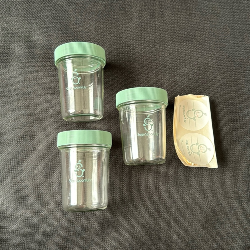 3 Sage spoonfuls Glass 8 fl oz